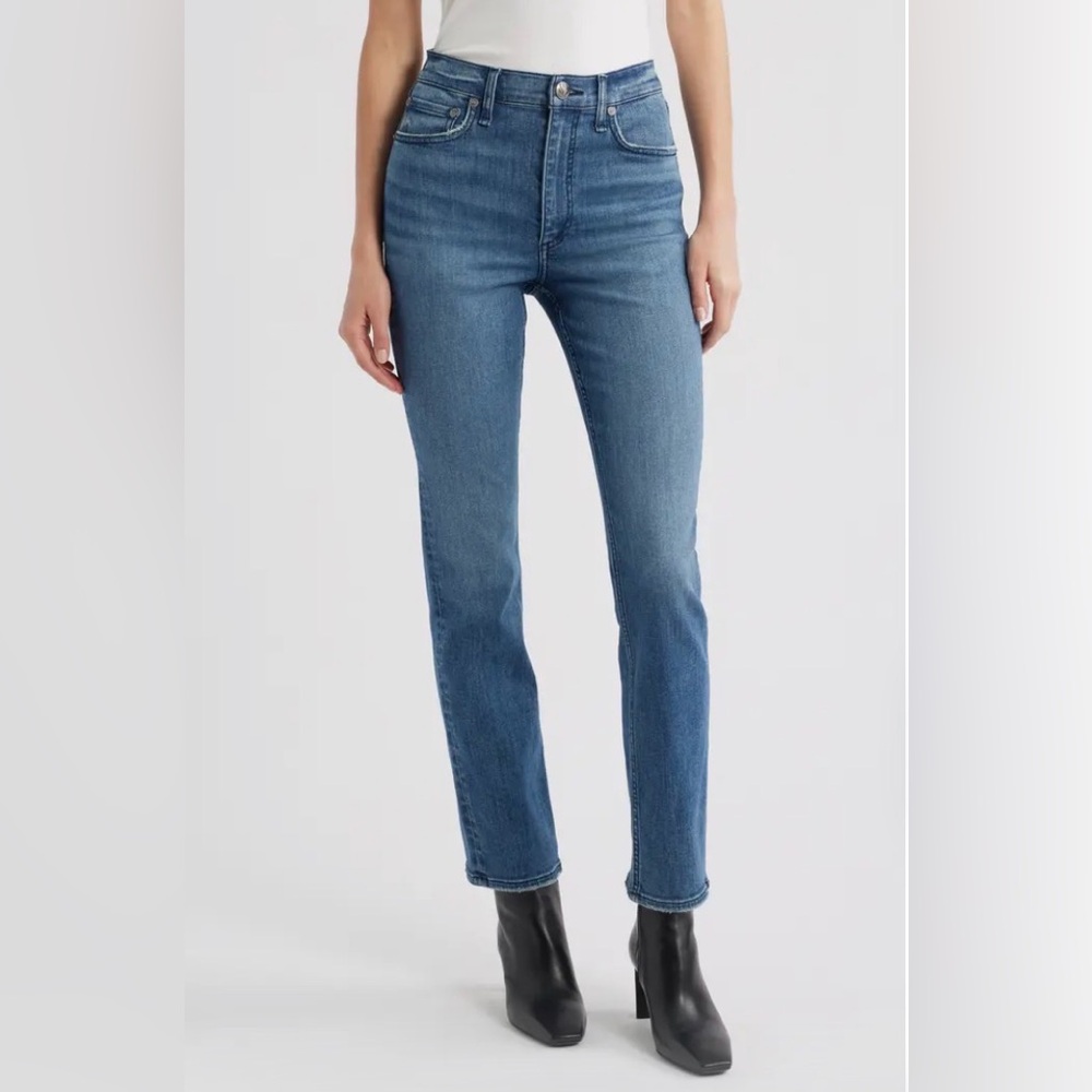 rag & bone Women's Straight Leg Blue Jeans size 25